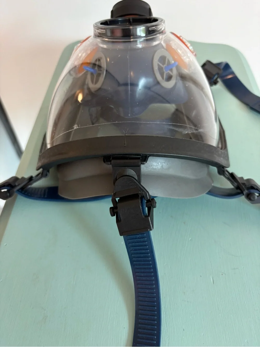 Parcill Safety Full Face Respirator Mask with Clear Visor, OSFM, excellent condi